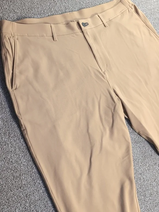 Public Rec Workday Pant Size 42x28 in Khaki Tan Performance Stretch - Picture 3 of 10